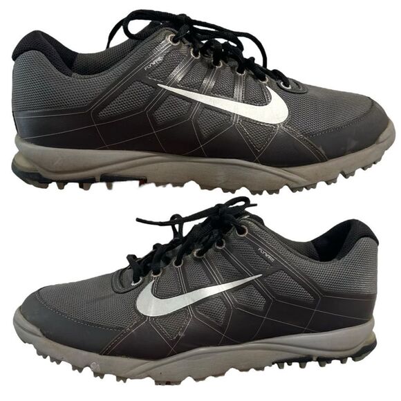 Nike Other - Nike Mens Flywire LN2 Gray Mesh Lace Up Golf Shoes 533093-001 Size 8.5